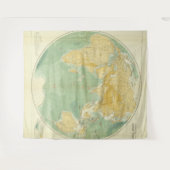 Wereldkaart Indische Oceaan, Europa, Azië, Afrika Wandkleed (Voorkant (horizontaal))