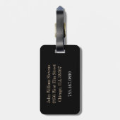 wereldkaart Initiaal Bagagelabel (Achterkant verticaal)