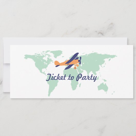 Wereldkaart instapkaart kaart (Achterkant)