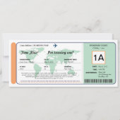 Wereldkaart instapkaart kaart (Voorkant)