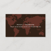 Wereldkaart International Professional brown Visitekaartje (Voorkant)