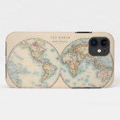 [] Wereldkaart iPhone 5/5s Hoesje (Achterkant (horizontaal))