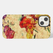 wereldkaart iPhone hoesje (Achterkant horizontaal)