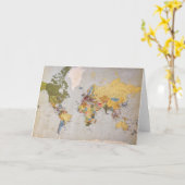 wereldkaart kaart (Gele Bloem)