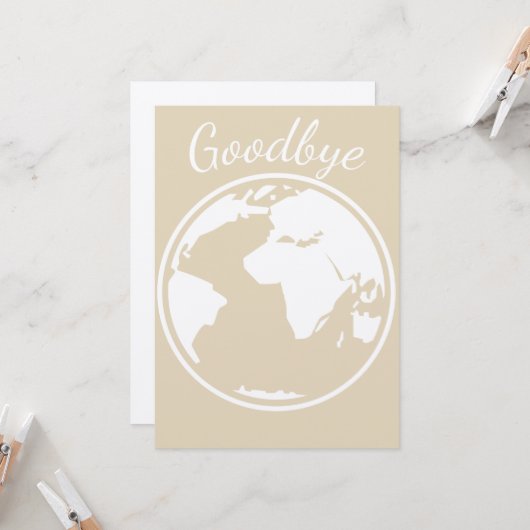 wereldkaart kaart (Voorkant / Achterkant in situ)