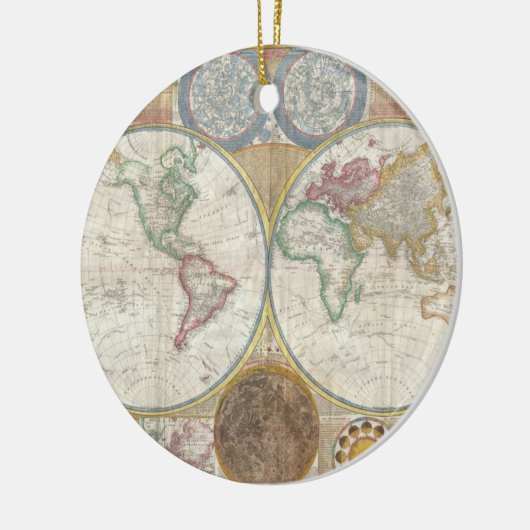  WERELDKAART KERAMISCH ORNAMENT (Links)