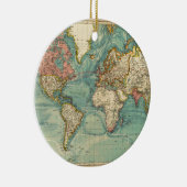  Wereldkaart Keramisch Ornament (Rechts)