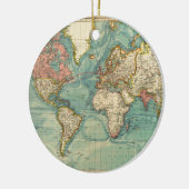  Wereldkaart Keramisch Ornament (Links)