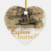  Wereldkaart Keramisch Ornament (Voorkant)