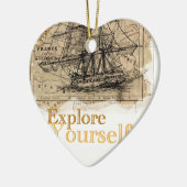  Wereldkaart Keramisch Ornament (Links)