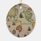 Wereldkaart Keramisch Ornament (Links)