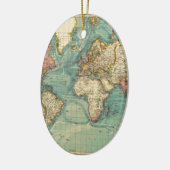  Wereldkaart Keramisch Ornament (Links)