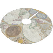  Wereldkaart Kerstboom Rok (Gekanteld)