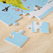 Wereldkaart Kinderen Cartoon Legpuzzel (Zijkant)