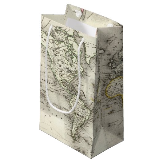 wereldkaart klein cadeauzakje (Voorkant Gekanteld)