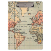 Wereldkaart Klembord (Voorkant)