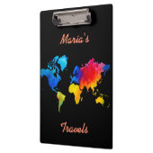 wereldkaart. klembord (Links)