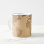 wereldkaart koffiemok (Voorkant links)