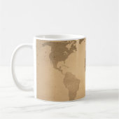 wereldkaart koffiemok (Links)