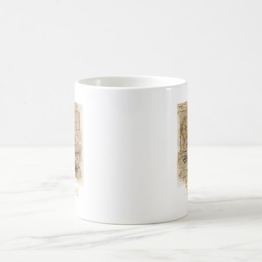  Wereldkaart Koffiemok (Center)