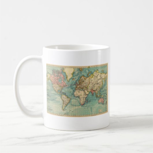 Wereldkaart Koffiemok (Links)