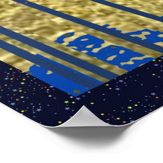 wereldkaart kunstdecor poster (Hoek)