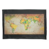  Wereldkaart Kussensloop (Voorkant)