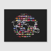 Wereldkaart landvlaggen internationale organisatie (Voorkant)