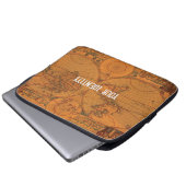 Wereldkaart Laptop Sleeve (Voorkant onderkant)