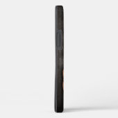 Wereldkaart leder, geografisch bruin Case-Mate iPhone case (Achterkant / Rechts)