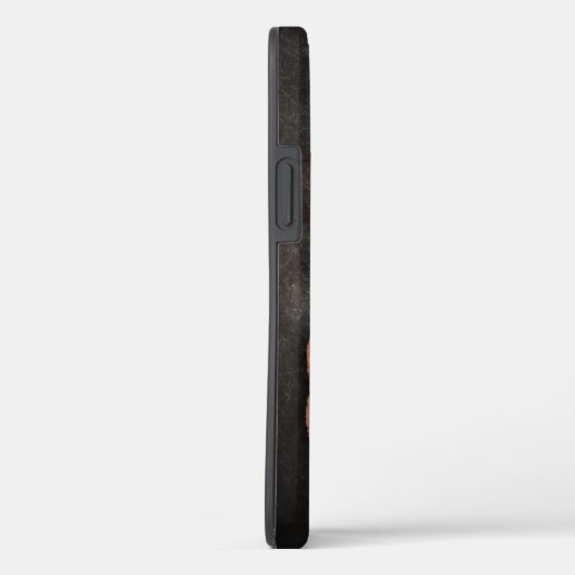 Wereldkaart leder, geografisch bruin Case-Mate iPhone case (Achterkant / Rechts)