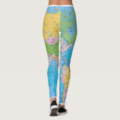 WERELDKAART LEGGINGS (Achterkant)