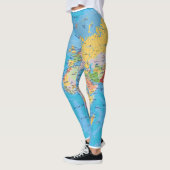 WERELDKAART LEGGINGS (Links)