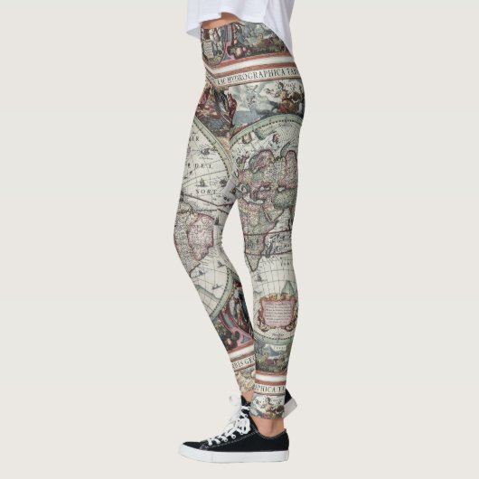  Wereldkaart Leggings (Links)