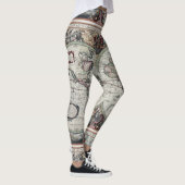  Wereldkaart Leggings (Rechts)