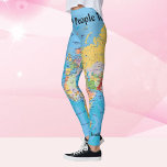 Wereldkaart Leggings JOUW NAAM Yoga Pants S to XL<br><div class="desc">Je hebt plaatsen om te gaan en mensen te zien! Voeg jouw naam en datum toe met de eenvoudige sjablonen.</div>