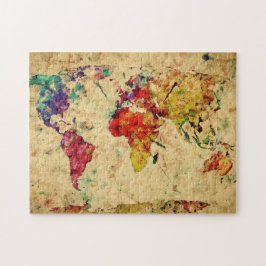  wereldkaart legpuzzel