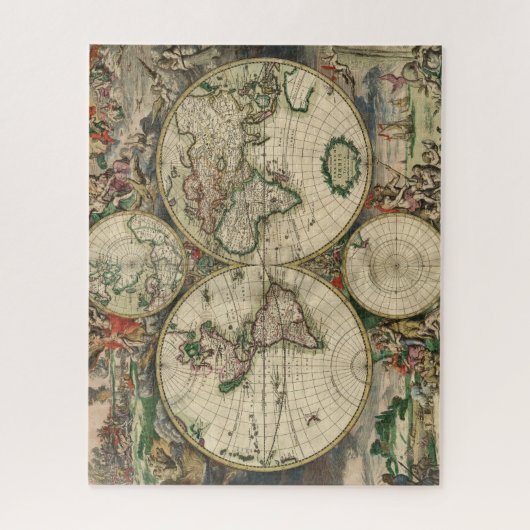  Wereldkaart Legpuzzel (Verticaal)