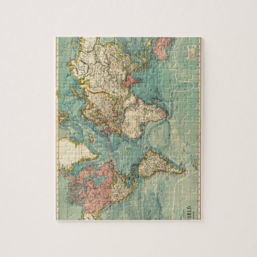 Wereldkaart Legpuzzel (Verticaal)