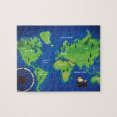 Wereldkaart Legpuzzel (Horizontaal)