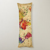 wereldkaart lichaamskussen (Achterkant (Verticaal))