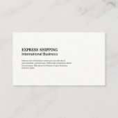 Wereldkaart | Locatiemarkeringen Visitekaartje (Achterkant)