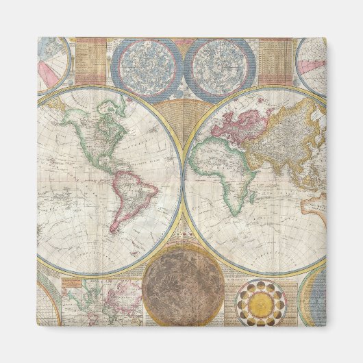 WERELDKAART MAGNEET (Voorkant)