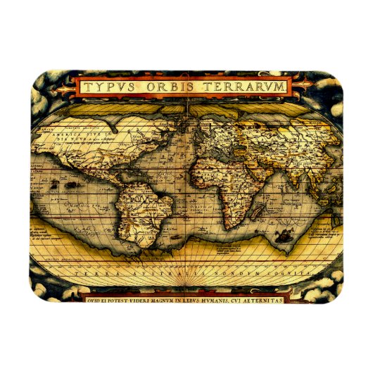  Wereldkaart magneet (Horizontaal)