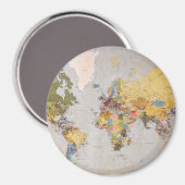 wereldkaart magneet (Voorkant / Achterkant)