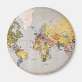 wereldkaart magneet (Voorkant)