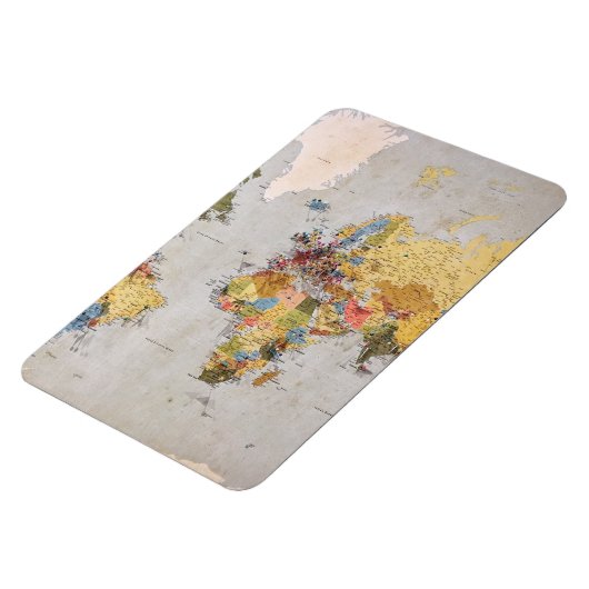 wereldkaart magneet (Linkerzijde)