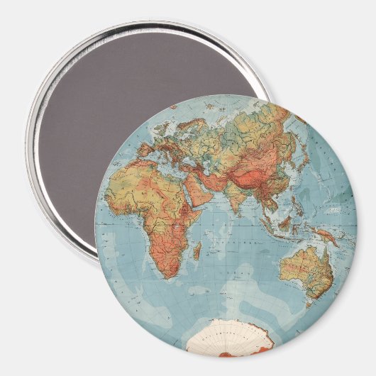 Wereldkaart Magneet (Voorkant / Achterkant)