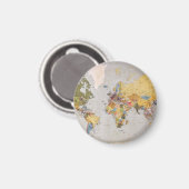 wereldkaart magneet (Voorkant / Achterkant)