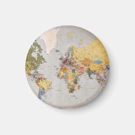 wereldkaart magneet (Voorkant)